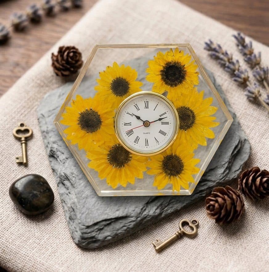 Resin Desk Clock