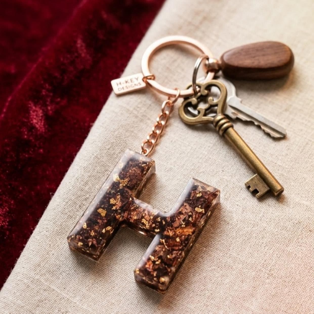 Initial Resin Keychain